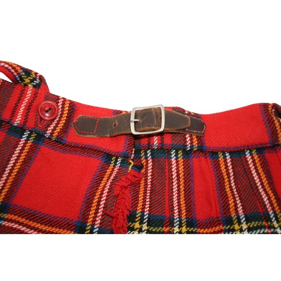 VTG Archie Brown & Sons Girls Wool Plaid Kilt Jumper Size 10/12 Tartan Heritage - Picture 4 of 9